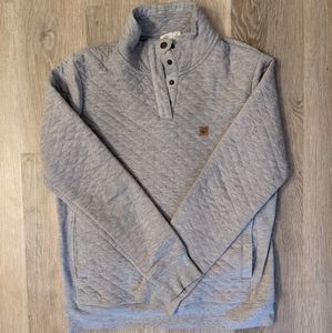 Tentree Tulita 1/4 Snap Top Quilted lunar rock S